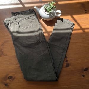 Olive colored jeggings